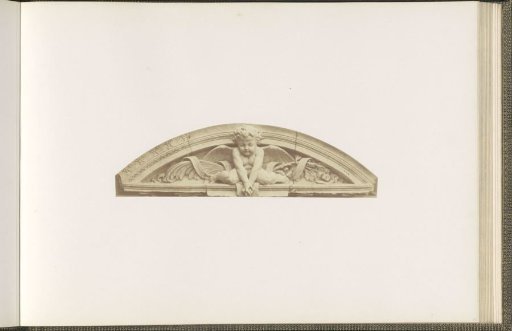 Plaster model for the pediment of two doors of the Palais du Louvre by Pierre Edouard Charrier