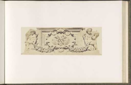 Plaster model for sculpture of the Palais du Louvre: "La Clémence et la Puissance" by Pierre Edouard Charrier