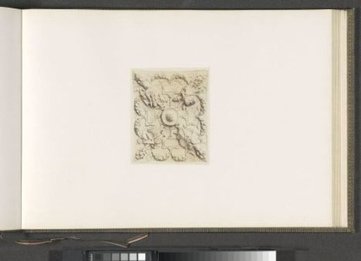 Plaster model for a vault decoration of the Palais du Louvre by Emile Knecht