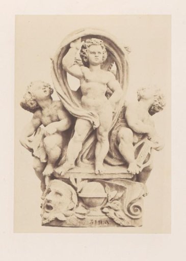 Plaster model for sculpture on the Palais du Louvre: "Les Arts" by Auguste Préault