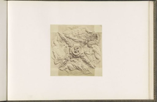 Plaster model for a vault decoration of the Palais du Louvre by Auguste Pauffard