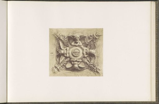 Plaster model for a vault decoration of the Palais du Louvre by Pierre Edouard Charrier