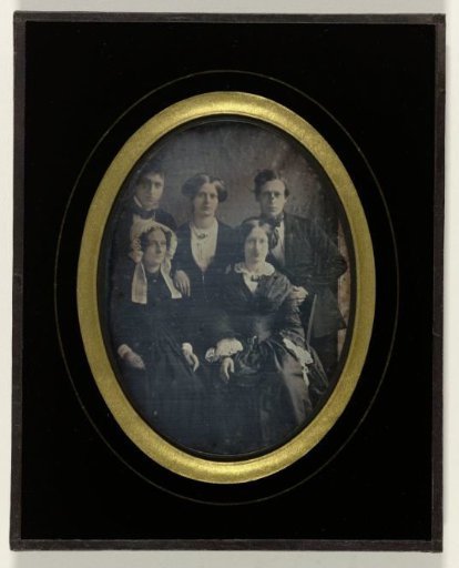 Group Portrait of Mrs. Hester Adriana Catharina Broers-de Haze Bomme and Four of Her Children: Pieter Aarnout (back left), Maria Helena Cornelia (back center), Willem Hubrecht Daniël (back right), and Catharina Wilhelmina (front right)
