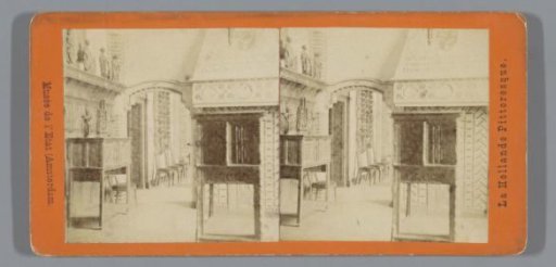 Room 147 of the Rijksmuseum, with the Chimney Frieze with Three Medallions to the Right in the Foreground