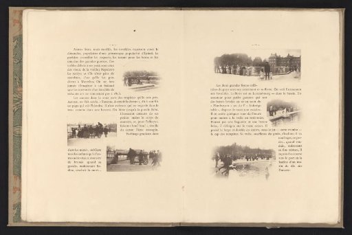 Three scenes with Parisians near cannons at the Hôtel des Invalides