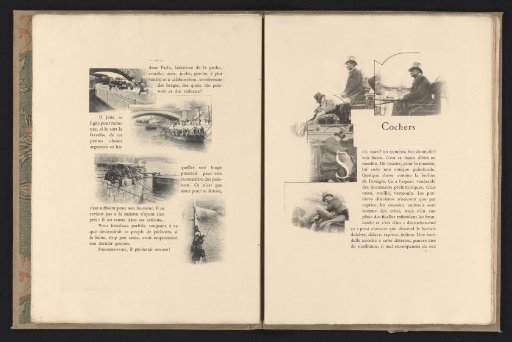 Four scenes with Parisian fishermen