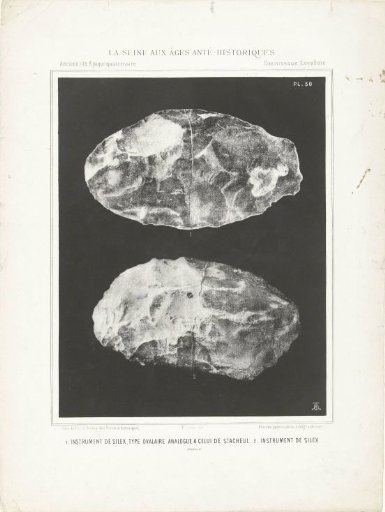 Two Prehistoric Flints, Found in the Seine Basin