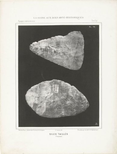 Two Prehistoric Polished Flints, Found in the Seine Basin