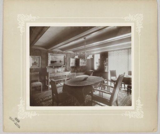 Living Room Interior with Paintings on the Wall
