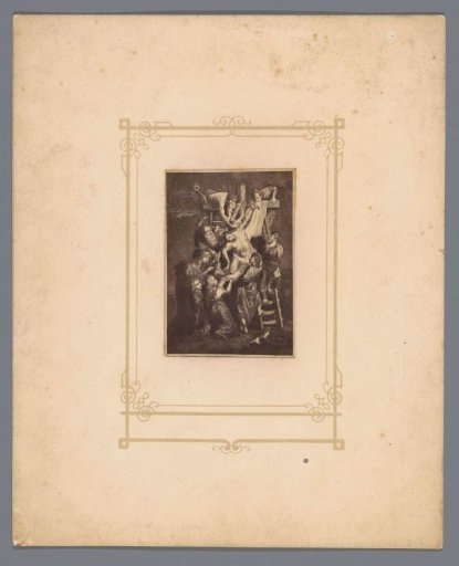 Photographic reproduction of a print after the painting The Descent from the Cross by Peter Paul Rubens
