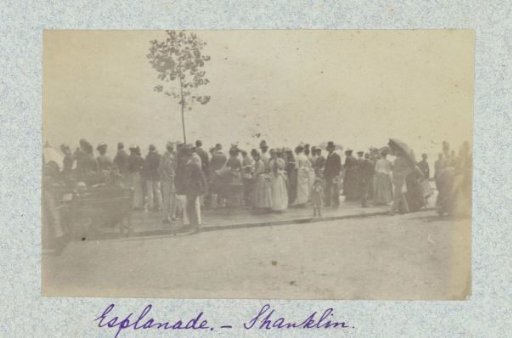 People on the boulevard in Shanklin