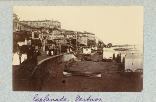View of the boulevard and beach of Ventnor