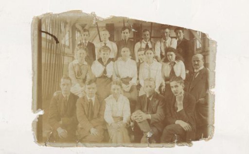 Class photograph with Carel Willink on the left