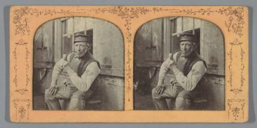 Gooi farmer with a pipe, Netherlands