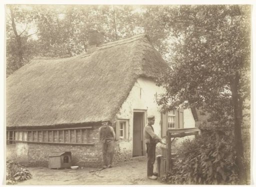 Two men near a farm