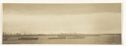 View of a river with ships