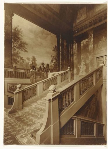 View in the Staircase of Paleis Het Loo in Apeldoorn
