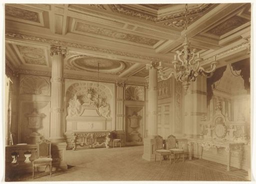 View in the Small Dining Room of Paleis Het Loo in Apeldoorn