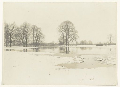 High Water, Snow and Ice on the Estate 'De Poll' in Voorst