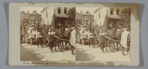 Admiral's Wagon from the historical and allegorical procession, for the inauguration of Queen Wilhelmina, Amsterdam
