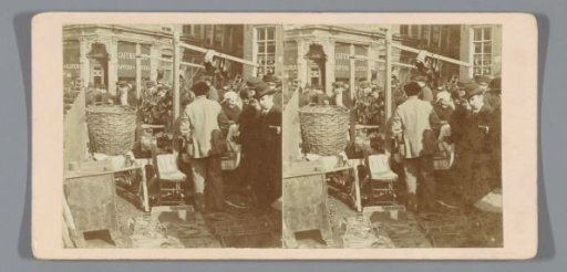 Market scene in the Netherlands
