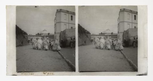 Jewish People on the Street in Algiers