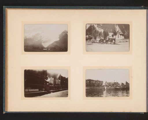 Village View, Landscape with Water, Mountain Landscape in France, and Woman by a Train
