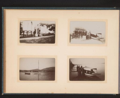 Three Landscapes with Water in France and View of an Entrance Gate