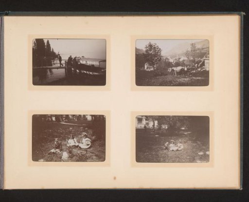 Landscape with Water in France, Cows in a Landscape in France, and Two Portraits of Children in the Grass