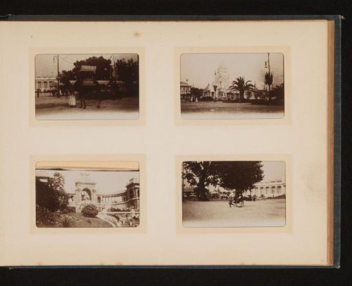 Two city views, View of a building and Dromedary