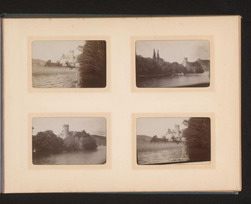 Four Views of a Castle by a Waterway