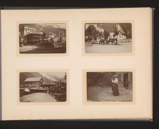 Three Street Views and Portrait of a Man and Woman