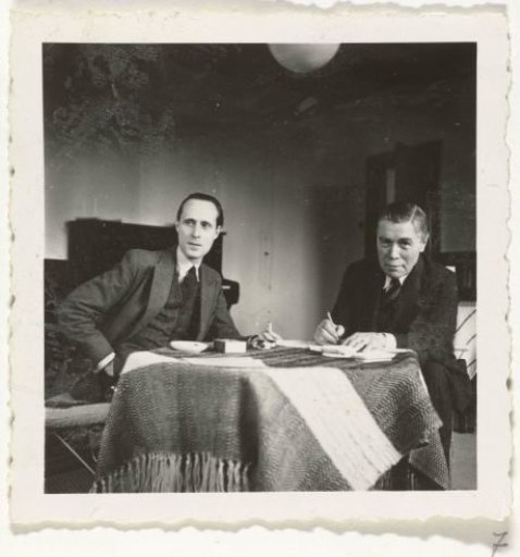 Portrait of Carel Willink and A.M. Hammacher at a Table