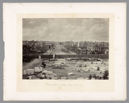 View of the Ruins in the American City of Columbia