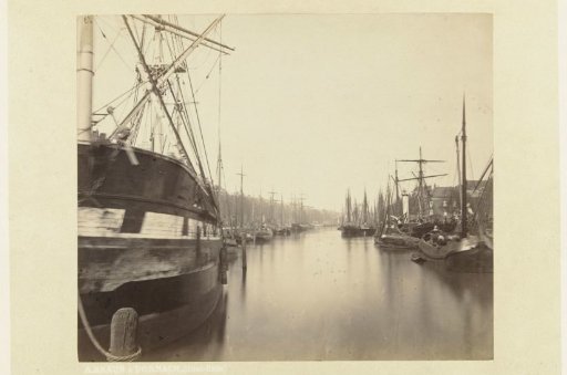 Ships in a Rotterdam Harbor