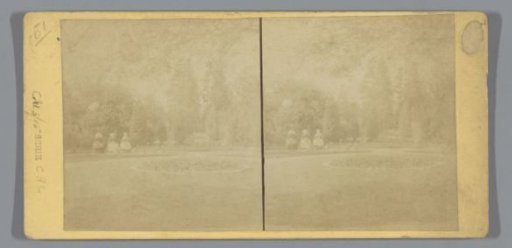 Three women in a park