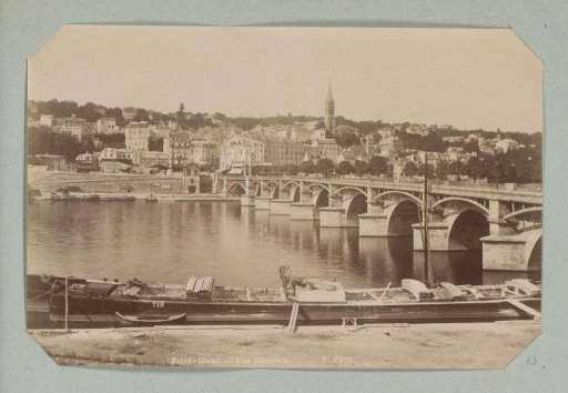 View of Saint-Cloud, with the Seine in the foreground