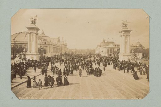 View of the Avenue Nicolas-II near the Grand and Petit Palais during the 1900 World's Fair, Paris