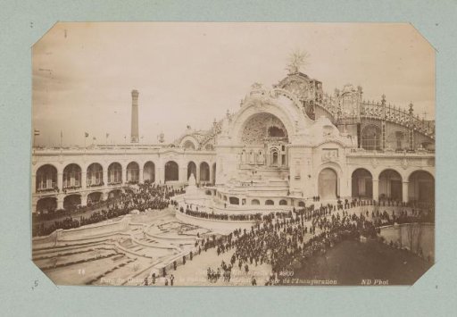 Inauguration of the Château d'Eau and Palais de l'Electricité at the 1900 World's Fair, Paris