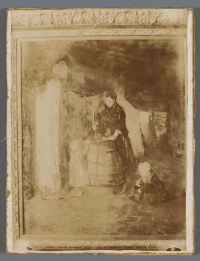 Photographic reproduction of a painting by Albert Neuhuys