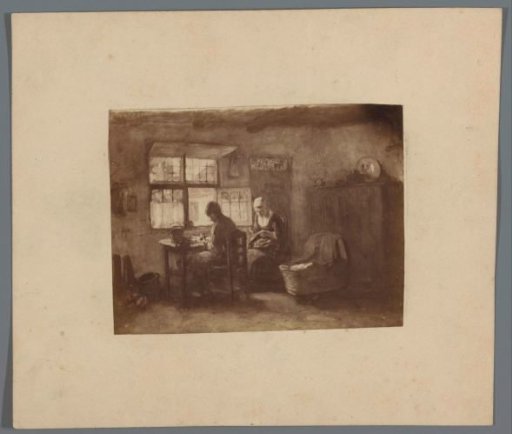 Photographic reproduction of a painting by Albert Neuhuys