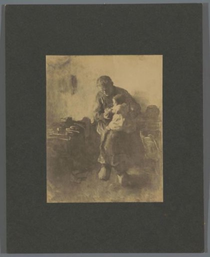 Photographic reproduction of a painting by Albert Neuhuys