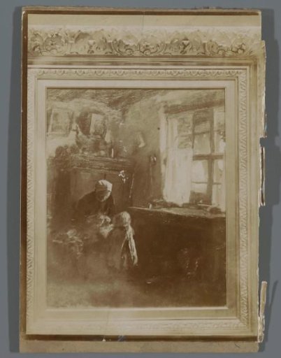 Photographic reproduction of a painting by Albert Neuhuys