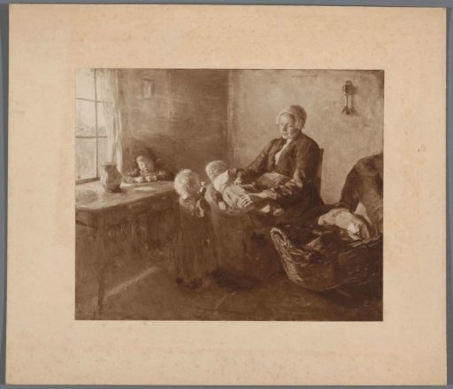 Photographic reproduction of a painting by Albert Neuhuys