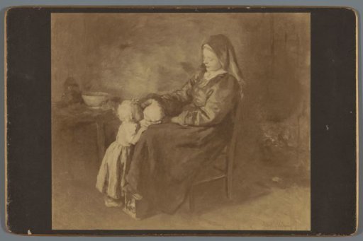 Photographic reproduction of a painting by Albert Neuhuys