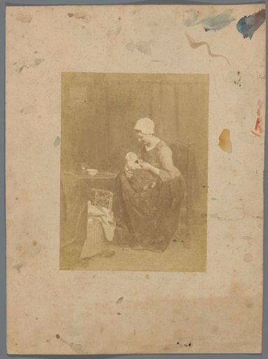Photographic reproduction of a painting by Albert Neuhuys