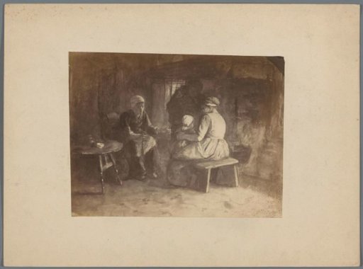 Photographic reproduction of a painting by Albert Neuhuys