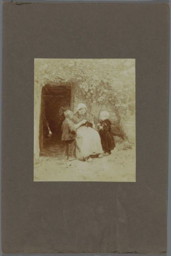Photographic reproduction of a painting by Albert Neuhuys