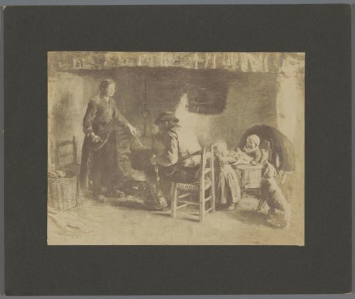 Photographic reproduction of a painting by Albert Neuhuys