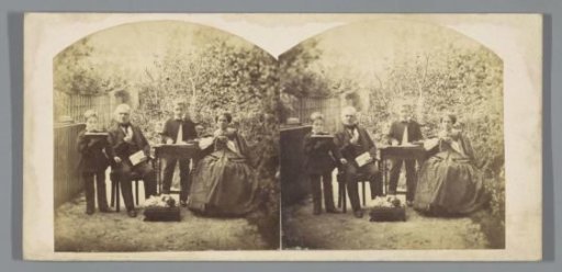 Portrait of a Family in a Garden